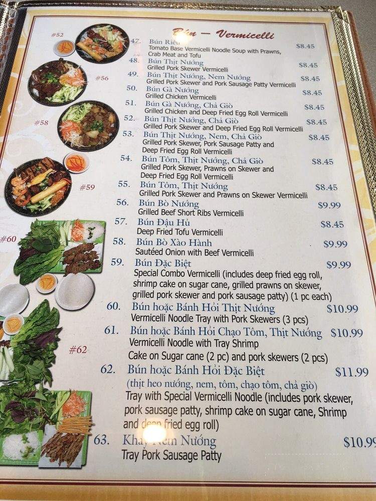 Gia Hung Vietnamese Restaurant - Kent, WA menu_pic
