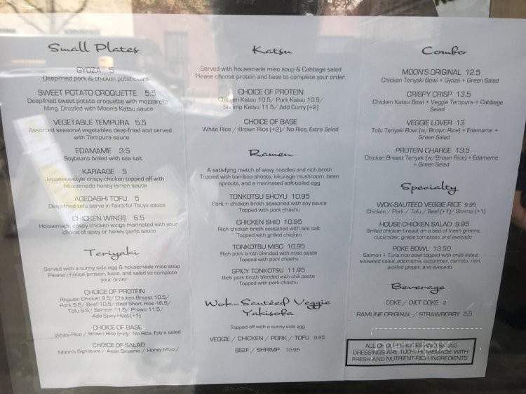 Moon's Kitchen - Seattle, WA menu_pic