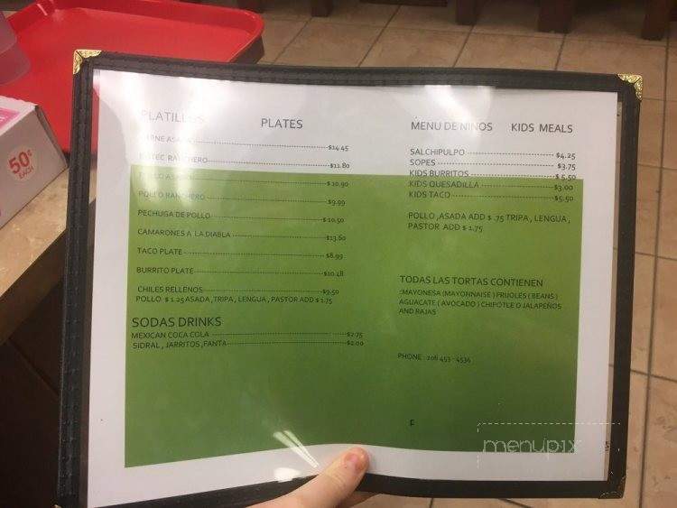 Los Tacos Nacos - Seattle, WA menu_pic