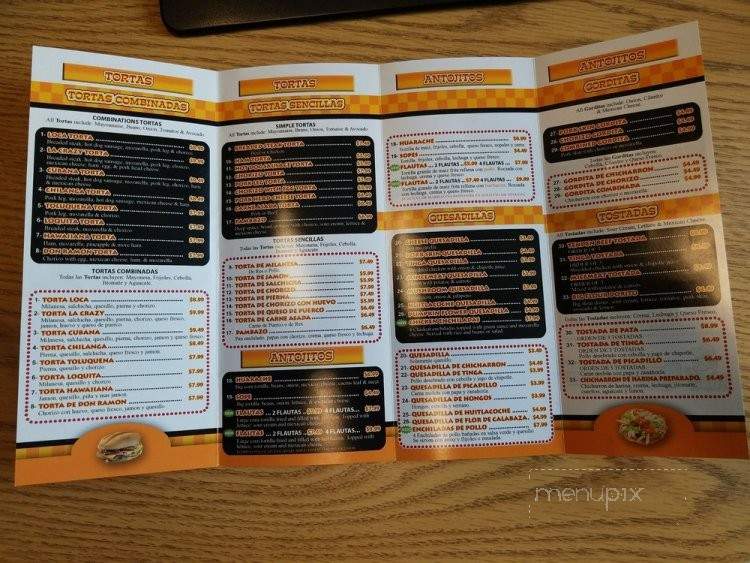 Tortas Locas - Everett, WA menu_pic