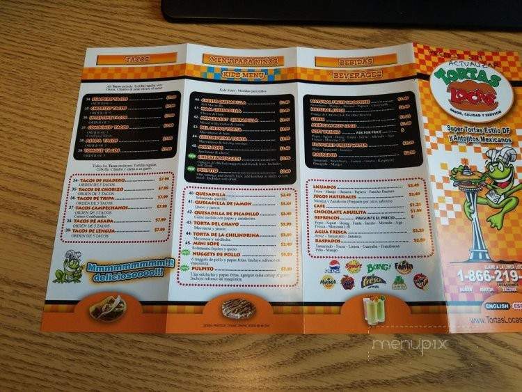 Tortas Locas - Everett, WA menu_pic