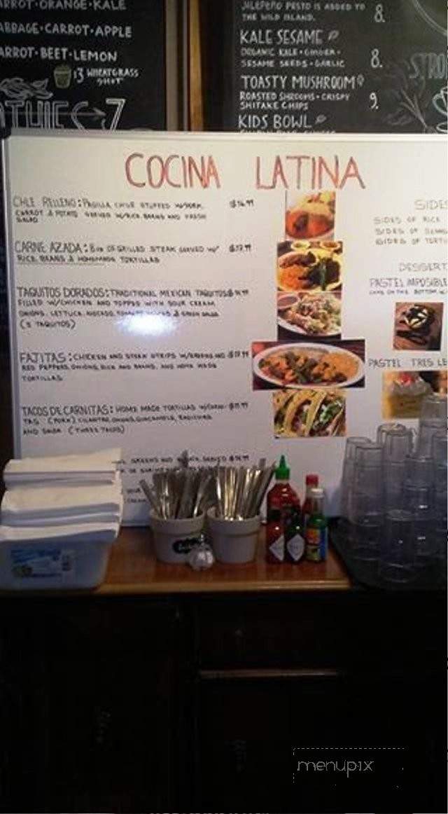 Cocina Latina - Eastsound, WA menu_pic