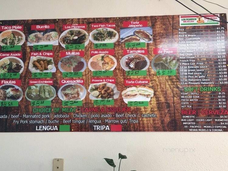 Los Pioneros Taqueria - Lake Stevens, WA menu_pic