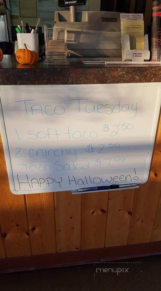 Hwy. 20 Restaurant and Lounge - Lyman, WA menu_pic