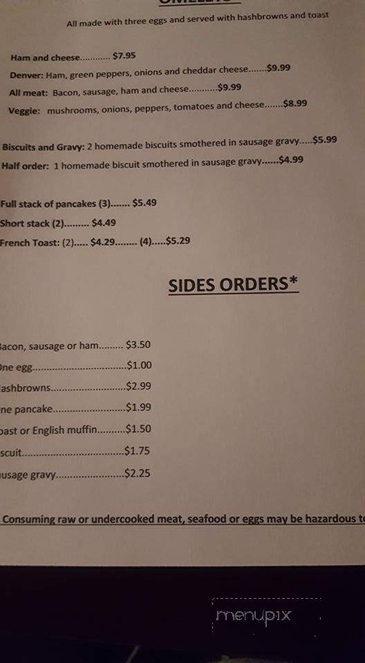 Hwy. 20 Restaurant and Lounge - Lyman, WA menu_pic