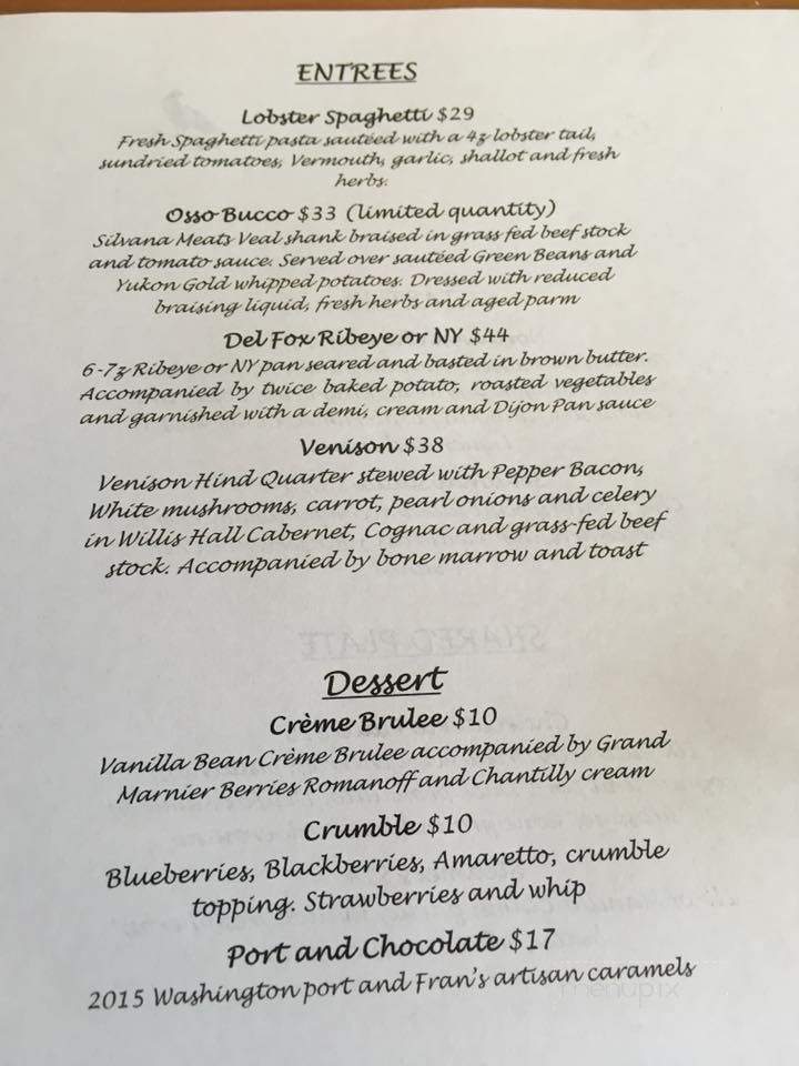 Crow Island Farms - Stanwood, WA menu_pic