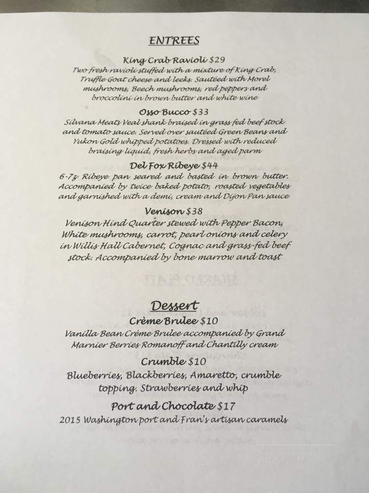 Crow Island Farms - Stanwood, WA menu_pic