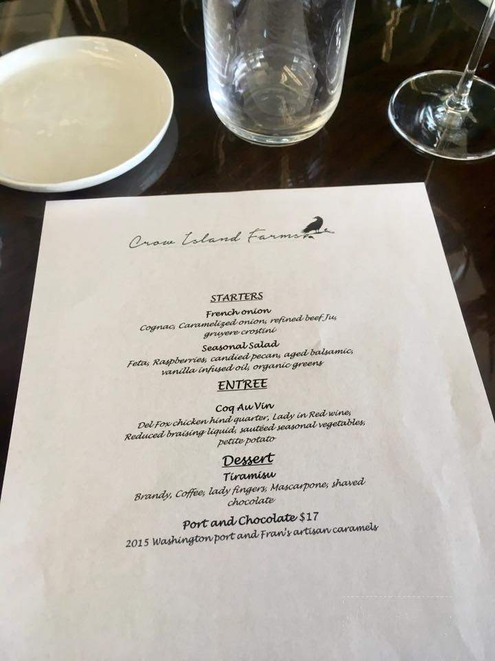 Crow Island Farms - Stanwood, WA menu_pic