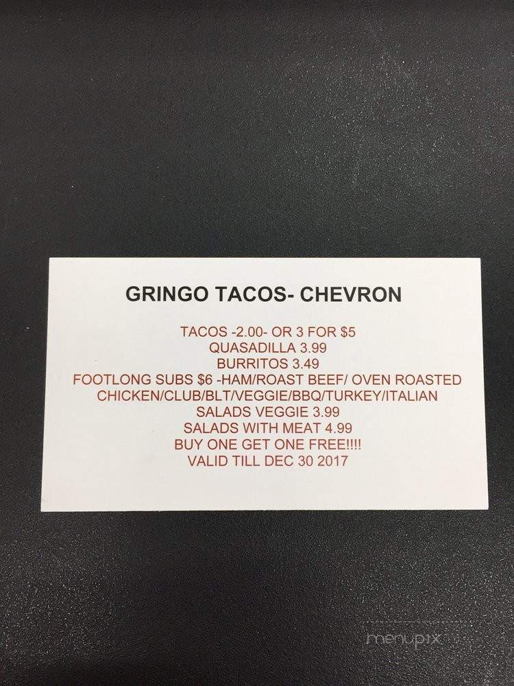 Gringos Tacos - Gig Harbor, WA menu_pic