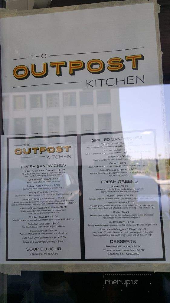The OutPost Kitchen - Tacoma, WA menu_pic