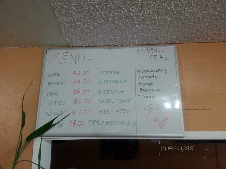 Trung Chanh Cafe - Tacoma, WA menu_pic