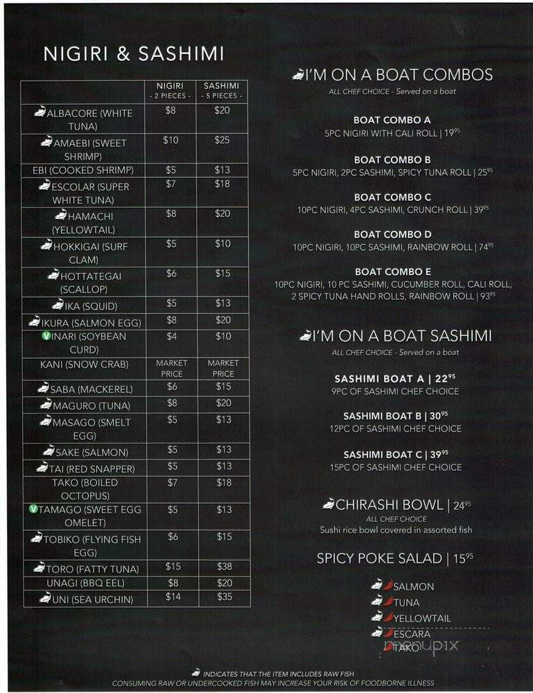 Sushido - Tacoma, WA menu_pic