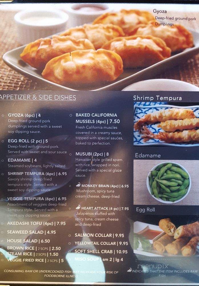 Sushido - Tacoma, WA menu_pic