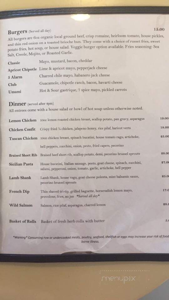 Gather Gastropub - Yelm, WA menu_pic