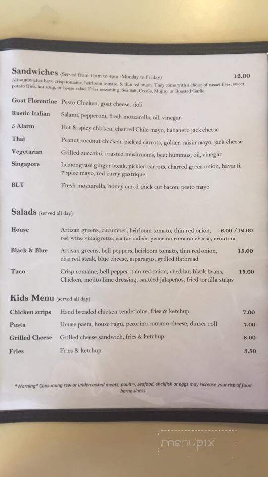 Gather Gastropub - Yelm, WA menu_pic