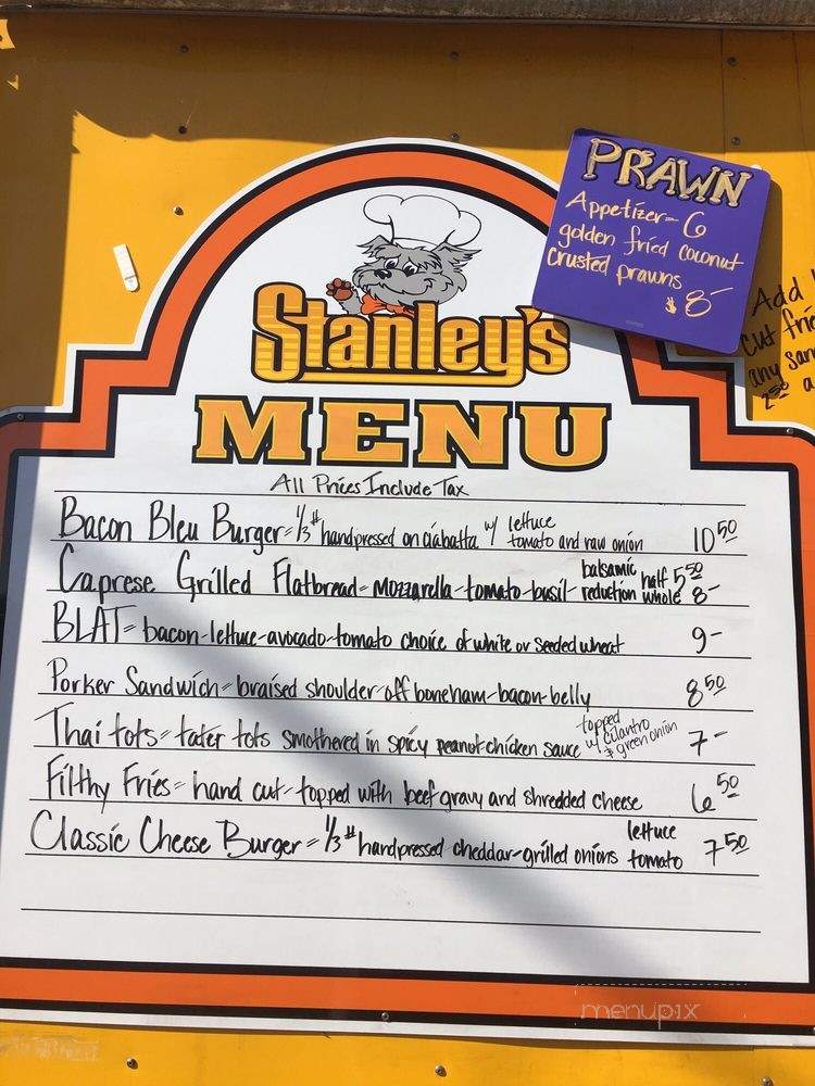 Stanley's Grill - Seaview, WA menu_pic