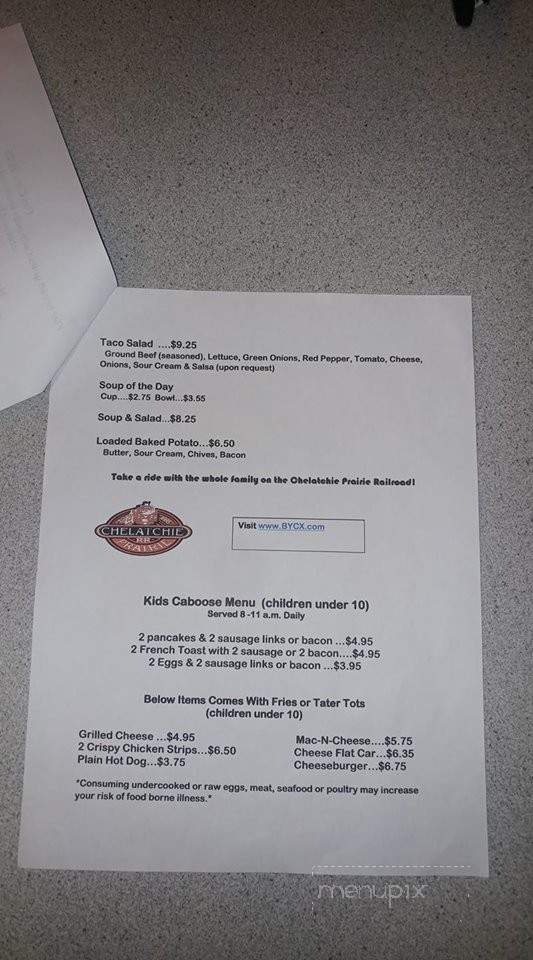 All Aboard Family Restaurant - Yacolt, WA menu_pic