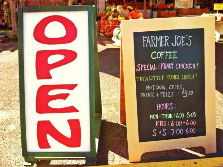 Farmer Joes - Peshastin, WA menu_pic