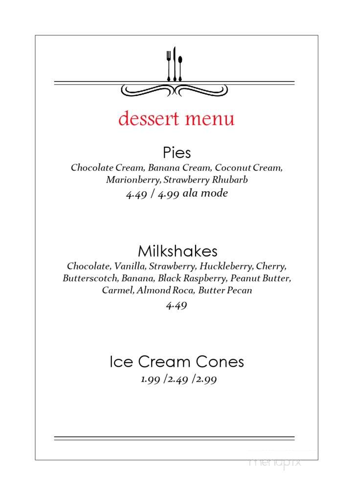Tonia's Cafe - Pomeroy, WA menu_pic