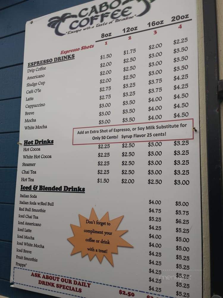 Cabo Coffee Abbott - Anchorage, AK menu_pic