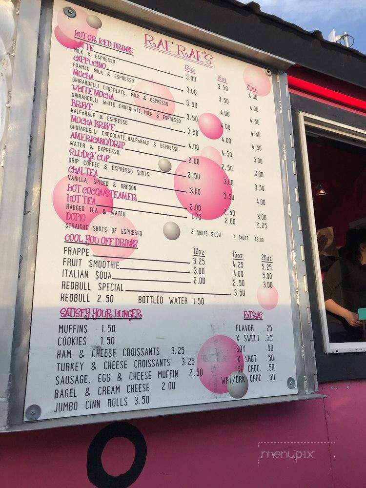 Rae Rae's Coffee Shop - Anchorage, AK menu_pic