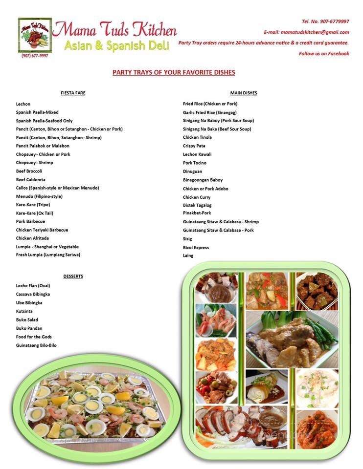Mama Tuds Kitchen - Anchorage, AK menu_pic