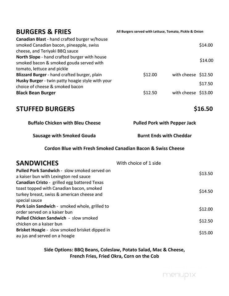 Moody Brews BBQ & Catering - North Pole, AK menu_pic
