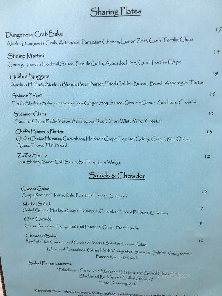 Baranof Fish Market - Sitka, AK menu_pic