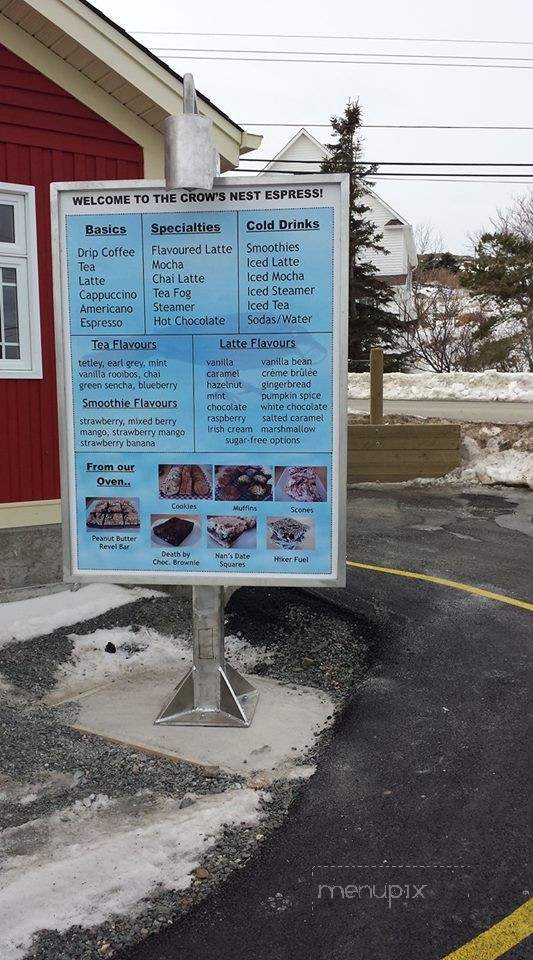 Crow's Nest Cafe - Twillingate, NL menu_pic