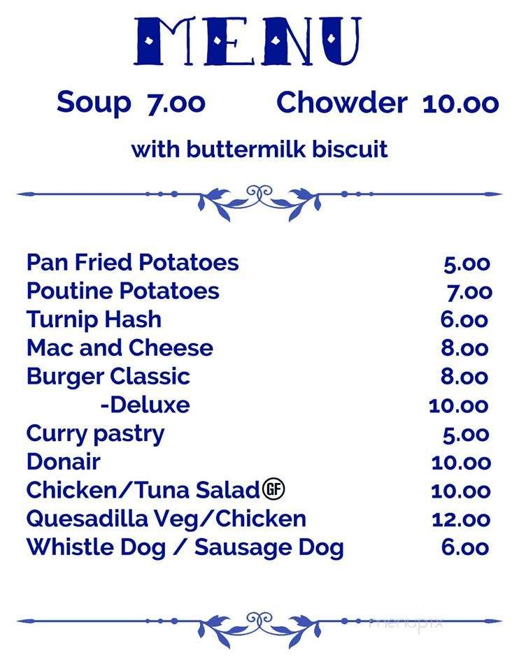 Danena's - Dingwall, NS menu_pic