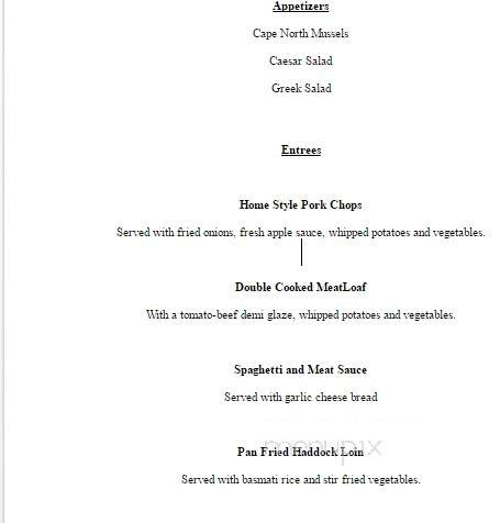 Danena's - Dingwall, NS menu_pic