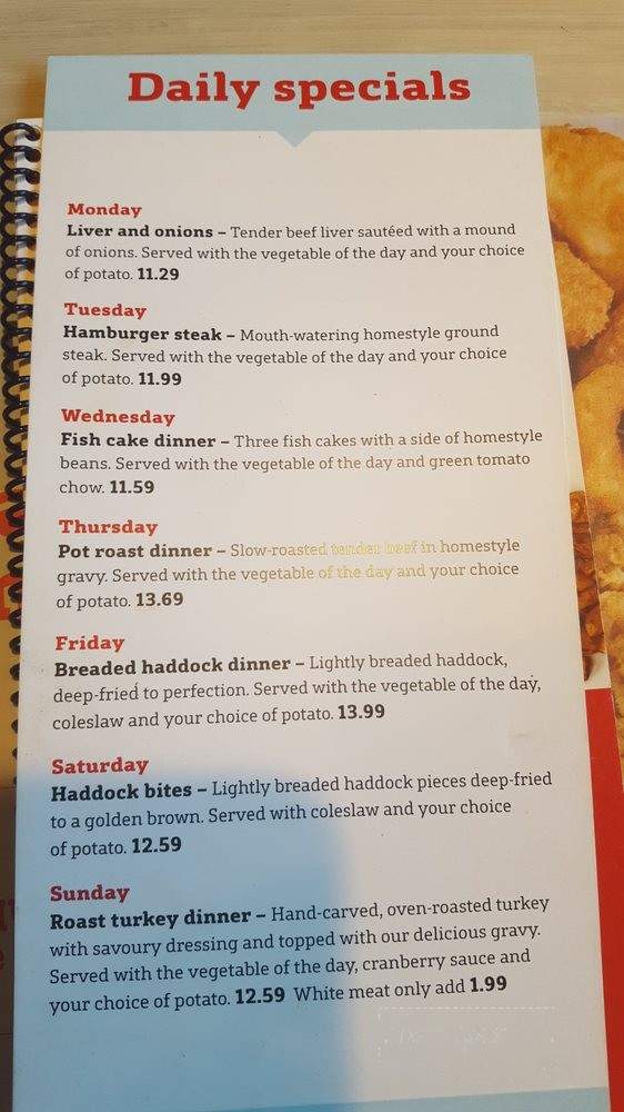 Big Stop Crossing - Enfield, NS menu_pic