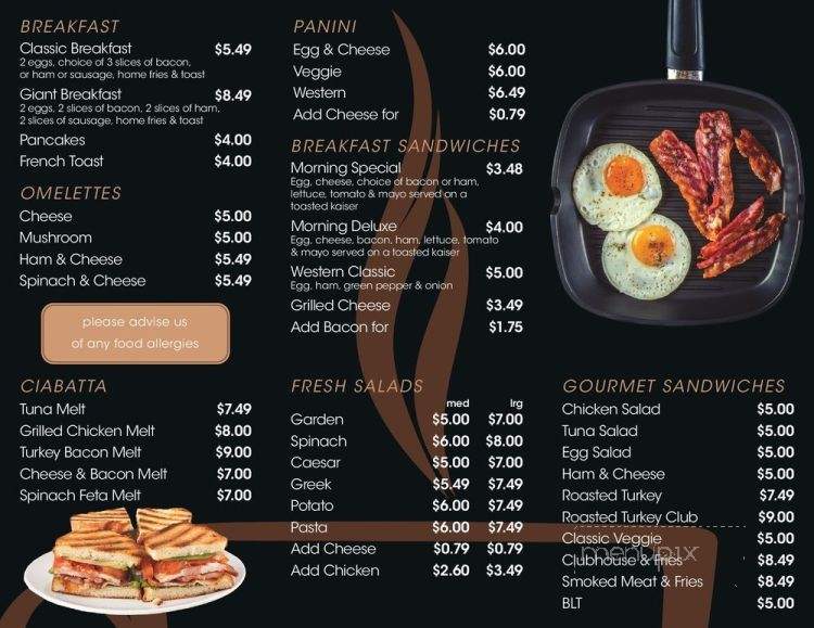 Cafe 98 - Dartmouth, NS menu_pic
