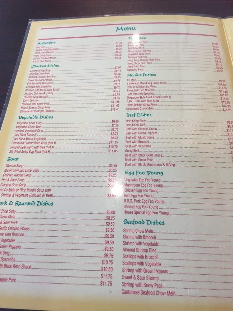 Heng Fung Restaurant - Dartmouth, NS menu_pic