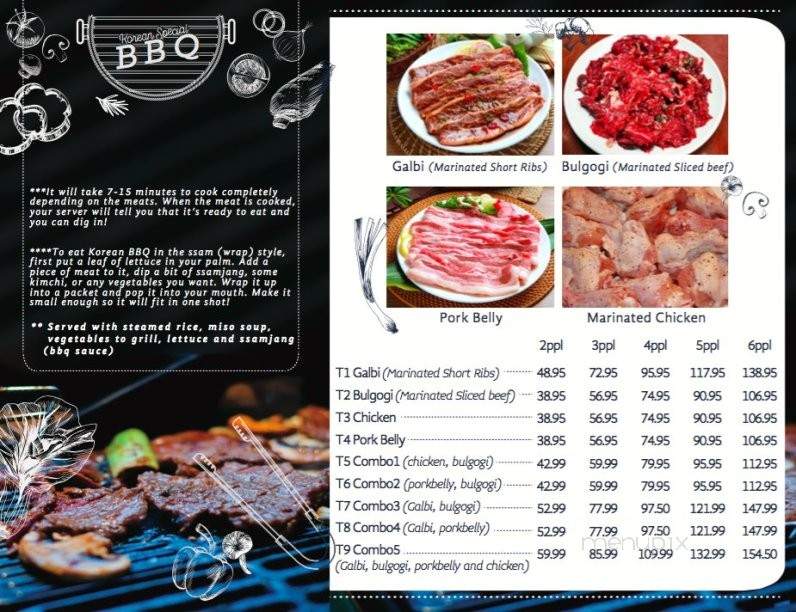 BiOne Korean BBQ - Halifax, NS menu_pic