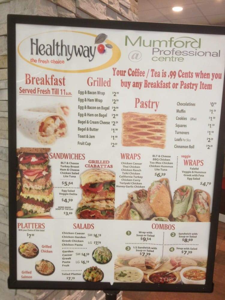 Healthy Way Cafe - Halifax, NS menu_pic