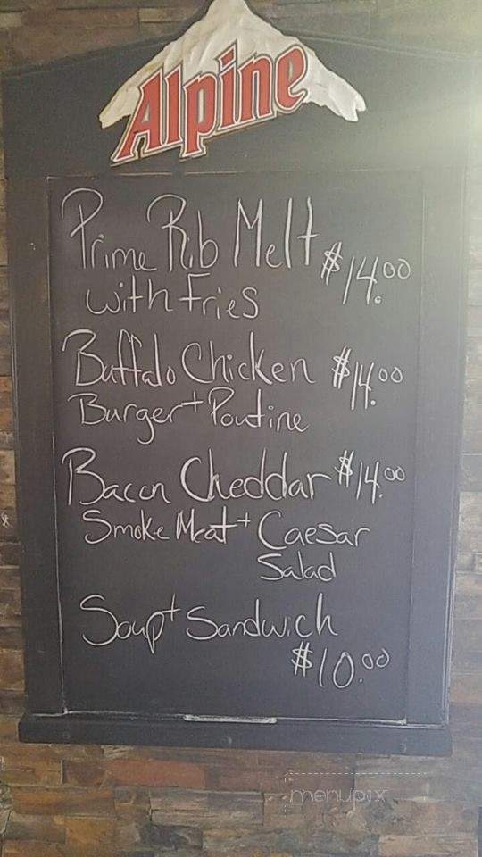 The Chris Rock Tavern - Moncton, NB menu_pic