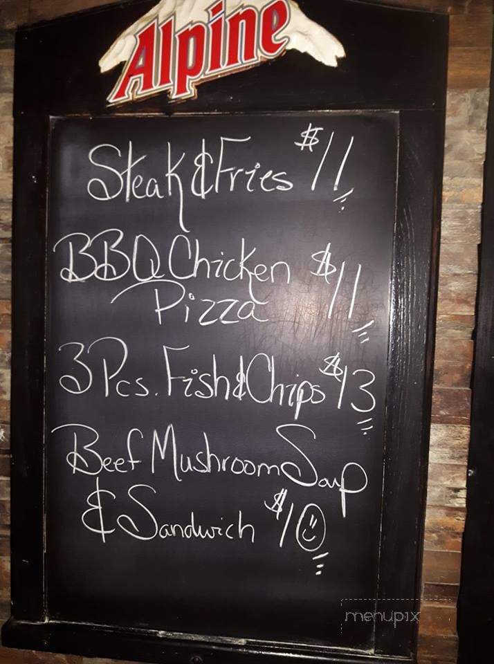 The Chris Rock Tavern - Moncton, NB menu_pic