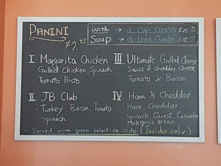 Jitter Bean Cafe - Moncton, NB menu_pic