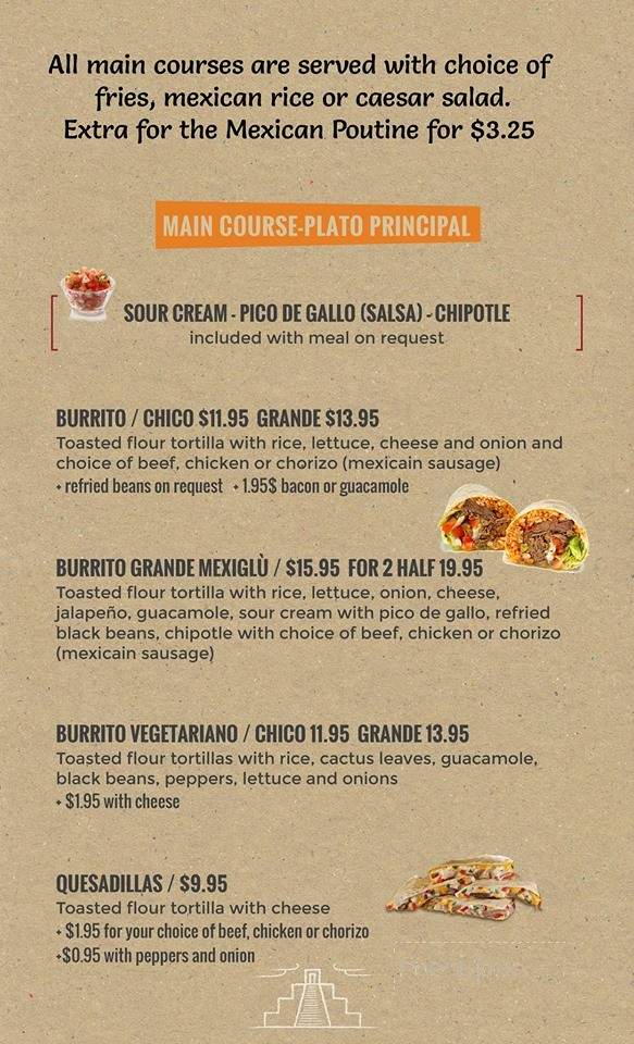 Mexiglu - Bathurst, NB menu_pic