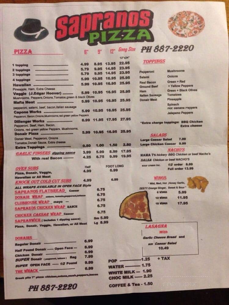 /31497517/Sapranos-Pizza-Alma-NB - Alma, NB