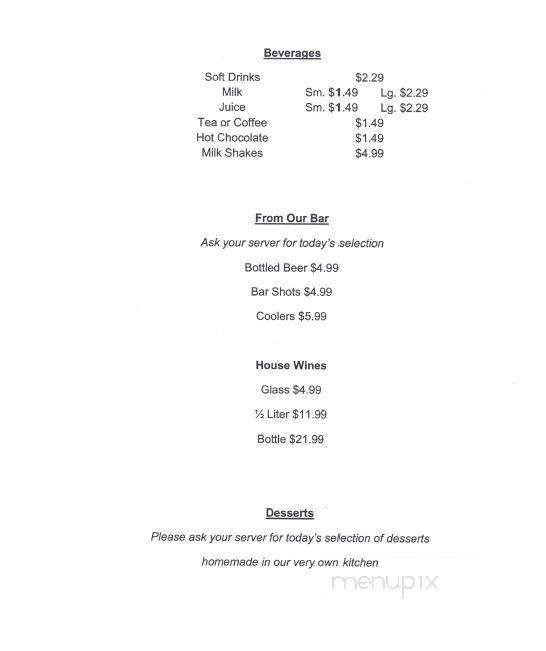 Harbour View Market & Restaurant - Alma, NB menu_pic