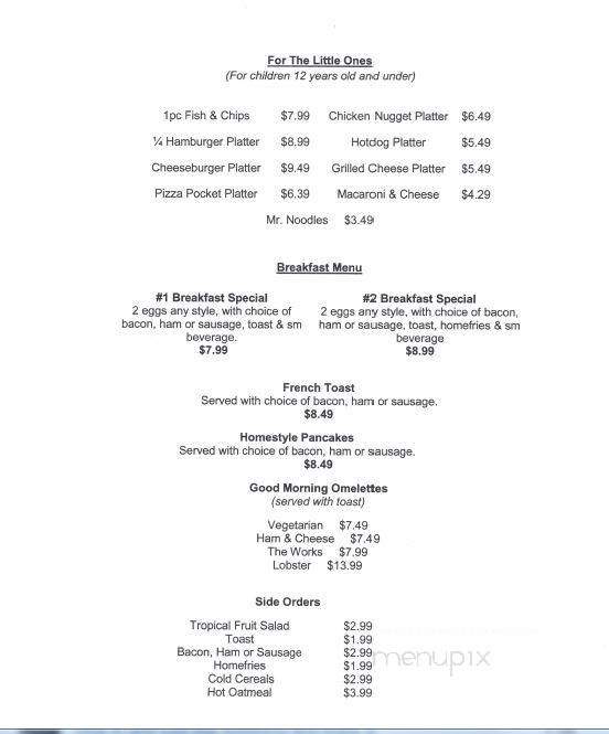 Harbour View Market & Restaurant - Alma, NB menu_pic