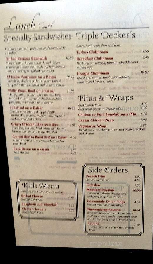 Walter's Table - Woodstock, NB menu_pic