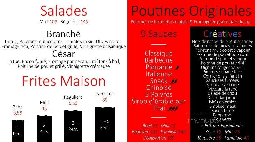 Le Snack Branche - Quebec City, QC menu_pic