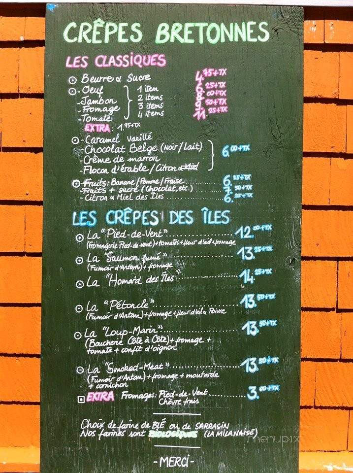 Le Gaboteux - Havre-aux-Maisons, QC menu_pic