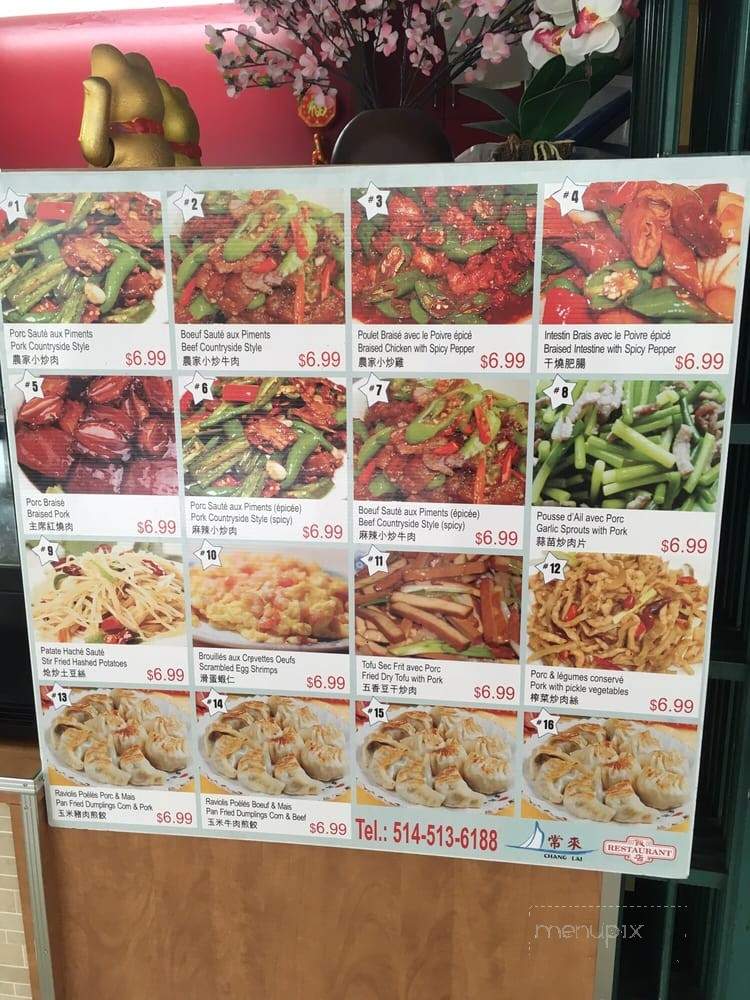 Chang Lai - Montreal, QC menu_pic