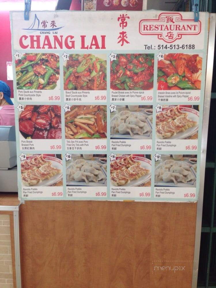 Chang Lai - Montreal, QC menu_pic