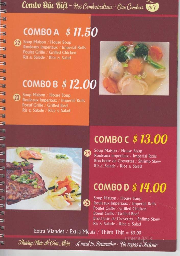 Pho Ngoc Tuan - Montreal, QC menu_pic