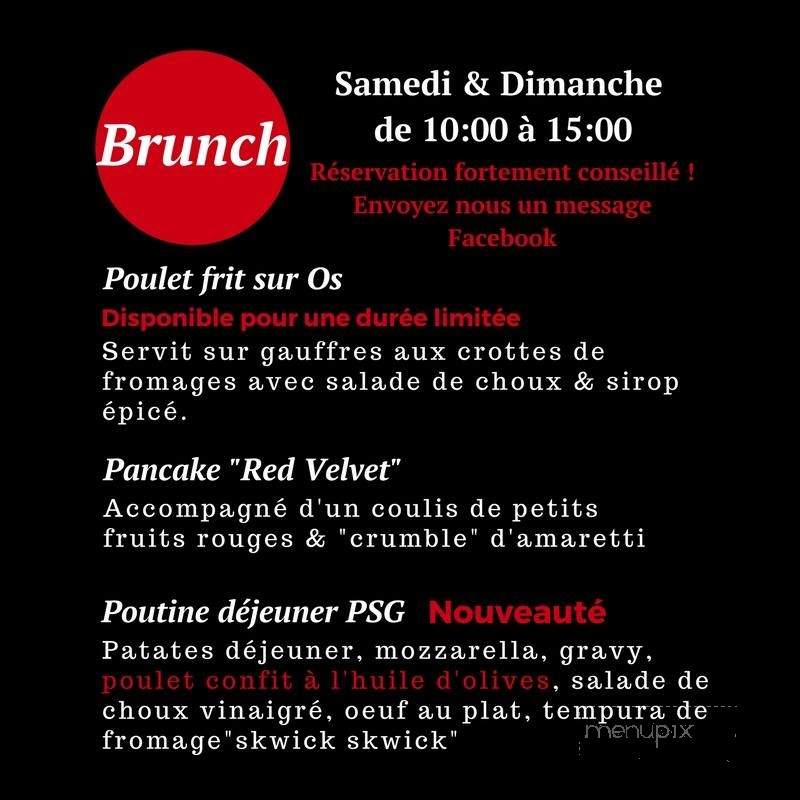 Le Point Sans G - Montreal, QC menu_pic